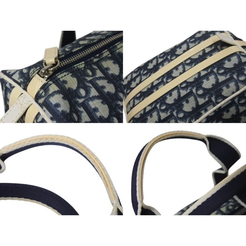 Dior Bag Navy Christian Trotter Blue Boston - Picture 6 of 10